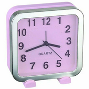  Часы-будильник Perfeo Quartz PF-TC-018 (PF_C3163) квадратные 13*13см красные/сакура 