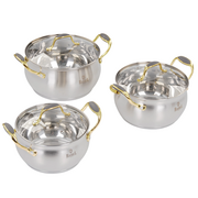  Набор кастрюль RASHEL Голд R-234H 