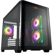  Корпус FSP S380-BA, mATX Minitower, Black 