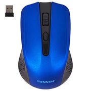  Мышь беспроводная SONNEN V99 (513530) синяя 