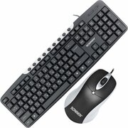  Набор проводной SONNEN KB-S110 (513854) черный/серебристый 