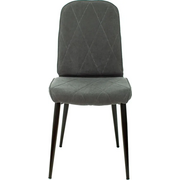  Стул Бюрократ CH-K13_2 серый Alfa 44 металл черный на ножках 