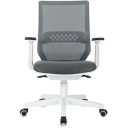  Кресло Бюрократ MC-W611N/DG/MAT-G серый TW SQU GR сетка/ткань крестов. пластик пластик белый 