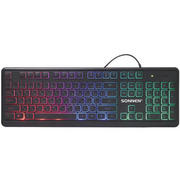  Клавиатура проводная SONNEN K308 (513947) черная 