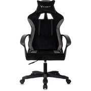  Кресло игровое Knight Optimum черный/серый крестов. пластик 