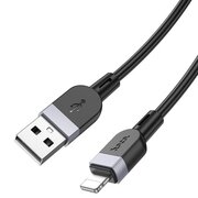  Дата-кабель HOCO X109 Energy silicone charging data cable IP (L-2M) Black 