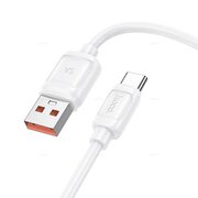  Дата-кабель HOCO X115 Surpass 100W fast charging data cable Type-c White 