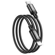  Дата-кабель Hoco X89 Wind PD charging data cable IP (L-2M) (Packaged) black 