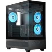  Корпус CHIEFTEC Vista GT-01B-OP, TG (aquarium), 3x120mm ARGB Fan, mini-ITX, mATX, ATX, черный 