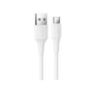 Дата-кабель HOCO X120 Beneficio charging data cable Type-c (packaged) White 