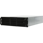  Корпус Procase RE306-D6H4-FE8-65 3U, 6x5.25+4HDD, черный, без БП (2U,2U-redundant), глубина 650мм, MB EATX 12"x13", 8slot 
