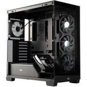  Корпус Eurocase M9 Max-Fish tank eATX, (M9 MAX 2ARGB 3_0_2 Black) черный 
