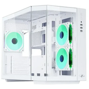  Корпус Eurocase M2771 white, без БП, mATX, закаленное стекло 2 стороны 