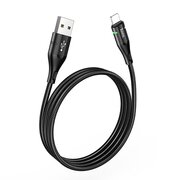  Дата-кабель HOCO U93 Shadow charging data cable for Lightning black 
