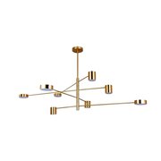  Люстра HIPER Abby H831-1, 8х6Вт, 4000К белый нейтральный золото 