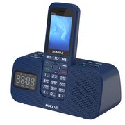  Мобильный телефон Maxvi RT-03 black + док-станция 