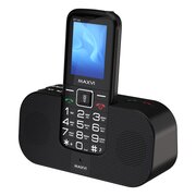  Мобильный телефон Maxvi RT-04 black + док-станция 