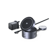  Беспроводное ЗУ UGREEN W712 (65148) 3-in-1 Magnetic Qi2 Wireless Charger 15W EU Deep Space Grey 