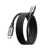  Кабель UGREEN L520 (55517) USB-C to USB-C PD Magnetic Fast Charging Cable 1м серый космос 