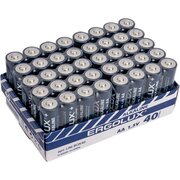  Батарейка AA ERGOLUX LR06-40Box Промо Alkaline (14673) 
