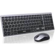  Комплект беспроводной клавиатура и мышка UGREEN MK552 (85513RU) Multi-Mode BT 2.4G Wireless Keyboard and Mouse Combo черный 