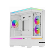  Корпус Thermalright M10 White Fan4-C (TRTLM10WF4C) / TG / 4x120mm ARGB PWM Fans / USB Type-C / mATX 