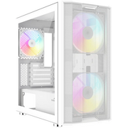  Корпус SAMA S30 White (S30-WHMPA3X1-GL), без БП, Midi-Tower, TG, 2x140mm + 1x120mm ARGB, 1xUSB 3.0 3.1 Type-C, mATX, mITX 