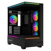  Корпус Thermalright M10 Black Fan4-C (TRTLM10BF4C) / TG / 4x120mm ARGB PWM Fans / USB Type-C / mATX 