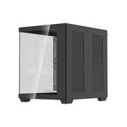  Корпус Powercase Vision Micro M5CB (CVMM5CHB-A3), Tempered Glass, Type-C, 3x 120mm ARGB PWM Fan, ARGB+PWM HUB, чёрный, mATX 