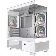  Корпус Powercase Vision Micro S3W (CVMMSW-A3), Tempered Glass, Type-C, 3x 120mm ARGB PWM Fan, белый, mATX 