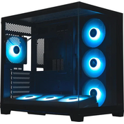  Корпус XASTRA QW500 7ARGB-FC-C6-UC Black (QW500-2FA36A-1FC12-C6-UC) ATX/Aquarium/Screewless/1x120mm+2x360mm ARGB PWM FC fans/Argb+PWM HUB 6port/Type-C 