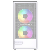  Корпус Powercase Mistral SM02 ARGB (CMMSM02W-A3), Tempered Glass, 3x120mm ARGB PWM fans, белый, mATX 