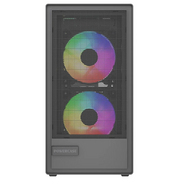  Корпус Powercase Mistral SM02 (CMMSM02B-L3), Tempered Glass, 3x120mm FRGB fans, чёрный, mATX 