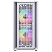 Корпус Powercase Mistral SM04 ARGB (CMMSM04W-A3), Tempered Glass, Front Nylon Filter, 3x120mm ARGB PWM fans, белый, mATX 