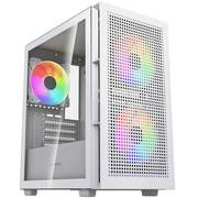  Корпус Powercase Mistral SM05 ARGB (CMMSM05W-A3), Tempered Glass, 3x120mm ARGB PWM fans, белый, mATX 