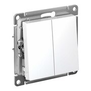  Выключатель Systeme electric AtlasDesign ATN000151 двухклавишный схема 5 10АХ механизм белый 