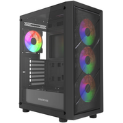  УЦ Корпус Powercase Mistral EA21 (CMAEA21-L4) Tempered Glass, 4x 120mm FRGB Fan, чёрный, ATX (плохая упаковка) 