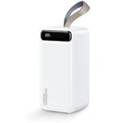  Внешний аккумулятор WK WP-283 Minre 50000mAh, 2xUSB, 1xUSB-C, 2.1А, LED дисплей, фонарик, Li-Pol белый 