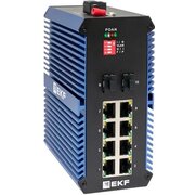  Коммутатор промышленный неуправляемый EKF TSX-U-2GX/SFP-8GTP U-2GX/SFP-8GTP 2 порта 1000Base-X SFP 8 портов 10/100/1000Base-T(X) RJ45 c PoE 