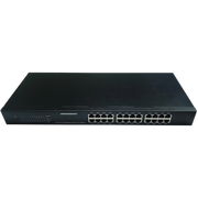  Неуправляемый коммутатор NEOMAX NMS-124P-100-SR, 24 порта 100 Mbps, металл Rack 