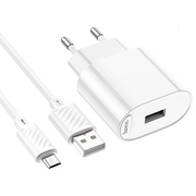  Зарядное устройство Hoco C109A (10.5W) Fighter single port Charger (EU) White 