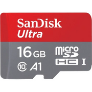  Карта памяти SanDisk Ultra microSDXC 16GB (SDSQUAR-016G-GN6MA) Class 10, UHS-I, R 98 МБ/с, с адапт 