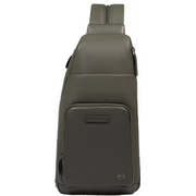  Рюкзак слинг Piquadro Modus Special CA5577MOS/VEVE оливковый натуральная кожа 