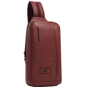  Рюкзак слинг Piquadro Russel CA6764W137/CU красное дерево натуральная кожа 