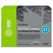  Картридж струйный Cactus CS-C9351N №21 черный 380стр 20мл для HP D1468/D1520/D1420/D1560/D1530/D1341/D1320/D1312/D1455/D2330/D2430/D1430/D2460 