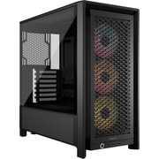  Корпус Corsair Frame 4000D RS ARGB (CC-9011296-WW), без БП, Midi-Tower, TG, 3x120mm 2xUSB-A 3.2, 1xUSB Type-C, E-ATX, ATX, mITX Black 