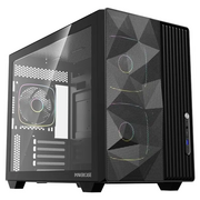  Корпус Powercase TX3 ARGB (CTX3AB-A3), TG, Type-C, 3x 120мм ARGB PWM Fans, чёрный, mATX 