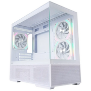  Корпус 1STPLAYER CV6 ARGB White (CV6-WH-2FAR-W-2FH7R-W-1FH7-W) / mATX / 3x120mm ARGB 2x120mm fans 