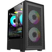  Корпус Accord ACC-1902 black w/o PSU mATX 7x120mm 2xUSB2.0 1xUSB3.0 audio bott PSU 