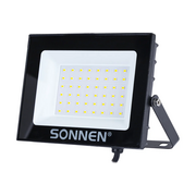 Прожектор светодиодный SONNEN 238414 50Вт, 6500К, 4000Лм, 50м2, IP65, 176x123x26мм, черный 